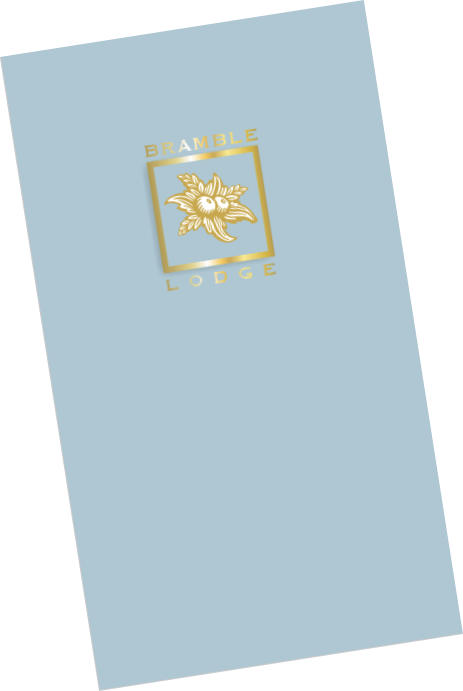 Bramble Lodge menu cover